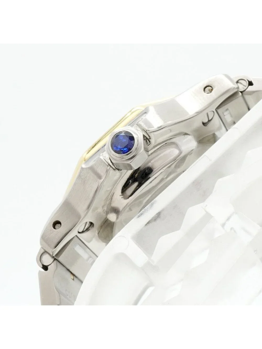 Cartier Santos Octagon SM Godron Bracelet White Dial Watch
